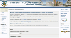 Desktop Screenshot of dspace.unijos.edu.ng
