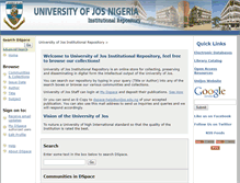 Tablet Screenshot of dspace.unijos.edu.ng